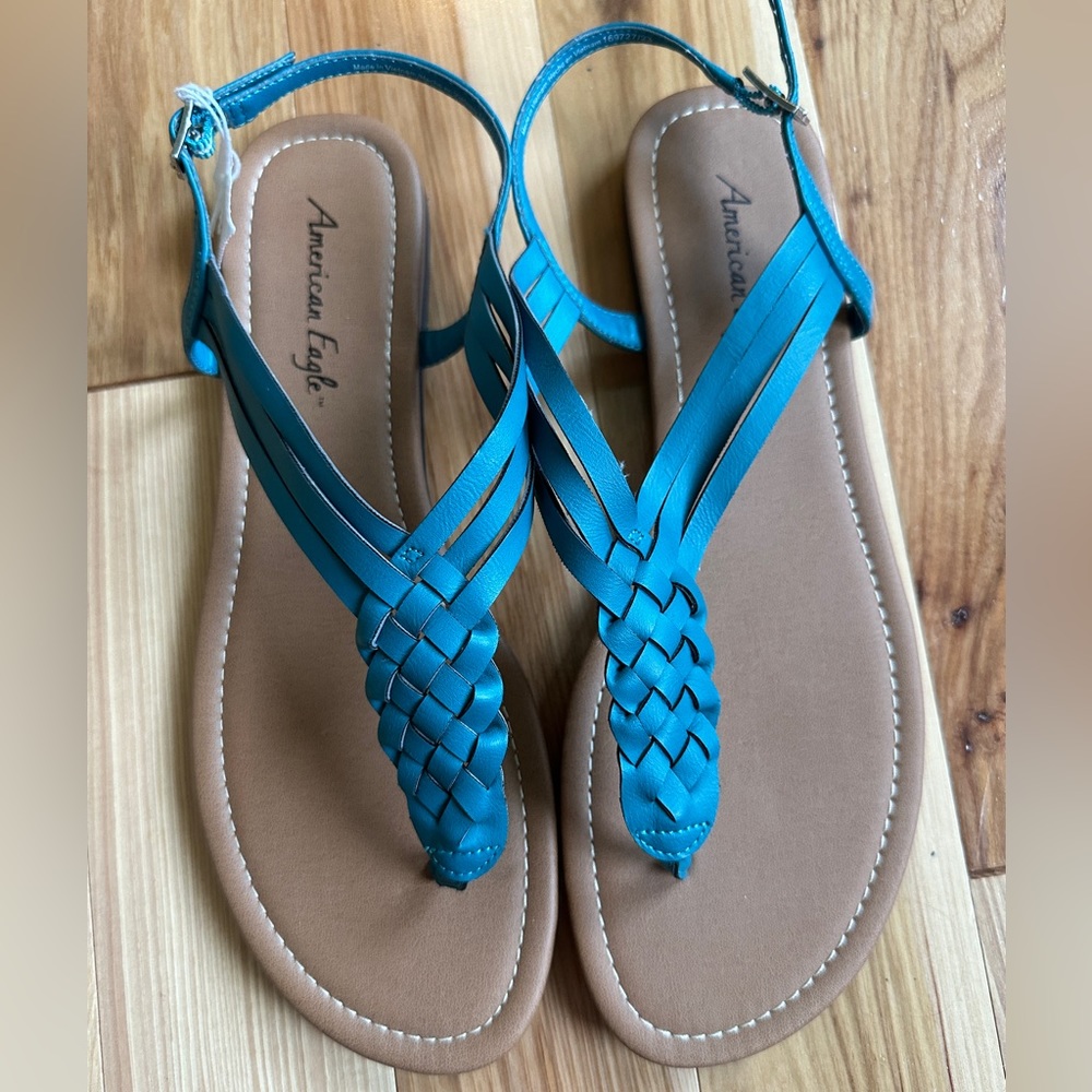 Turquoise American Eagle women’s sandals, size 11, NWT